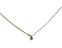Collar mitad bolitas, mitad puntos redondos