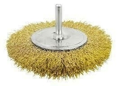 CEPILLO PLANO P/ TALADRO - ONDULADO BRONCE 100 MM + VASTAGO 6 MM │ LACATUS
