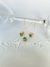 Conjunto pedra verde esmeralda