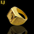 Anel Cavalo Detalhado - Anel de Moeda Antiga Idêntico Ouro 18k (Garantia Eterna