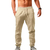Calça de algodão esportiva rápida masculina, calça monocromática, roupa de - comprar online