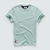 Camiseta masculina de algodão cor sólida t camisa masculina causal o pescoço - comprar online