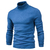 Imagem do Suéter de gola alta grosso masculino, pulôver casual, monocromático, quente,