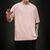 Camiseta casual de algodão de manga curta masculina, blusa solta de streetwear, - loja online