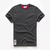 Camiseta masculina de algodão cor sólida t camisa masculina causal o pescoço - comprar online