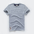 Camiseta masculina de algodão cor sólida t camisa masculina causal o pescoço - loja online