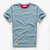 Camiseta masculina de algodão cor sólida t camisa masculina causal o pescoço na internet