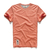 Camiseta masculina de algodão cor sólida t camisa masculina causal o pescoço na internet