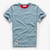 Camiseta masculina de algodão cor sólida t camisa masculina causal o pescoço na internet