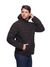 Jaqueta 6057preta Masculina Puffer Impermeável Gorro Removível Preta 6057 na internet