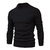 Suéter de gola alta grosso masculino, pulôver casual, monocromático, quente, - comprar online