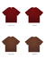 Camiseta casual de algodão de manga curta masculina, blusa solta de streetwear,
