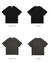 Camiseta casual de algodão de manga curta masculina, blusa solta de streetwear,