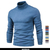 Suéter de gola alta grosso masculino, pulôver casual, monocromático, quente, - loja online