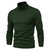 Suéter de gola alta grosso masculino, pulôver casual, monocromático, quente, - loja online