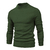 Suéter de gola alta grosso masculino, pulôver casual, monocromático, quente, - loja online