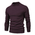 Suéter de gola alta grosso masculino, pulôver casual, monocromático, quente, - loja online