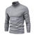 Suéter de gola alta grosso masculino, pulôver casual, monocromático, quente, - comprar online