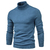 Suéter de gola alta grosso masculino, pulôver casual, monocromático, quente, - loja online