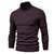 Imagem do Suéter de gola alta grosso masculino, pulôver casual, monocromático, quente,