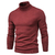 Suéter de gola alta grosso masculino, pulôver casual, monocromático, quente, - Griffes Like