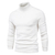 Suéter de gola alta grosso masculino, pulôver casual, monocromático, quente, - loja online