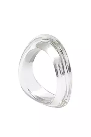 BRACELETE ONDAS RESINA TRANSPARENTE