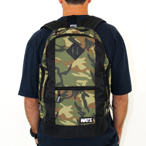 MOCHILA WATS STREET PRETA/CAMO