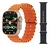 Relógio Smartwatch Masculino E Feminino S8 Ultra Pro Cor da caixa Dourado Cor da pulseira rosa, laranja e preto
