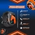 Relógio Smartwatch Masculino E Feminino S8 Ultra Pro Cor da caixa Dourado Cor da pulseira rosa, laranja e preto - CLC Acessórios