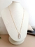 Colar com Pingente de Gota de Cristal Grande