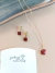 Imagem do Conjunto Quadrado com Pedra Jaspe Vermelho
