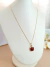 Conjunto Quadrado com Pedra Jaspe Vermelho na internet