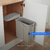 Cesto de residuos simple para puerta, gris 19 lts, Hafele