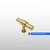 Tirador pomo cruz liso 12x45mm, Caduceo - comprar online
