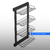 Botinero lateral de 4 bandejas, Starax - comprar online