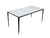 MESA AURA 1.8 MATTE CON PATA NEGRA