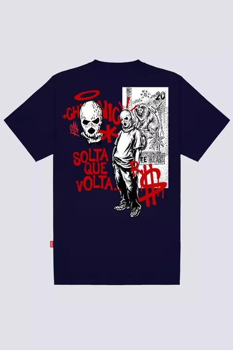 Camiseta-Chronic-Solta-Que-Volta-Azul-Marinho-loja-masculina-streetwear-tropa-do-rei-alfenas-mg