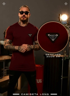 Camiseta Long Metal Suede