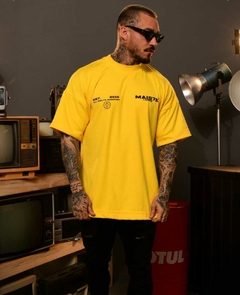 Camiseta Oversized Moss Yellow na internet