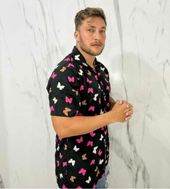 Camisa Manga Curta Borboleta na internet