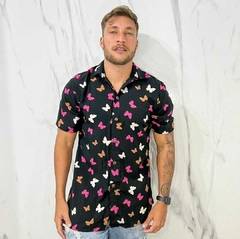 Camisa Manga Curta Borboleta