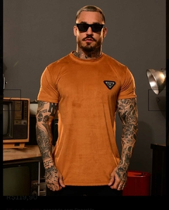 Camiseta Basic Metal Suede Cobre