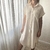 Vestido camisero de lino