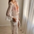 kimono de tul bordado - Reina Maria