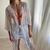 Imagen de kimono de tul bordado