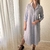 Vestido camisero de lino