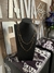 Colar trevo van cleef preto banhado a ouro18k