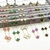 colar do trevo com diversas cores banhado a ouro18k