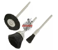 Cepillos de nylon x 3 piezas para minitorno. RUHLMANN - comprar online